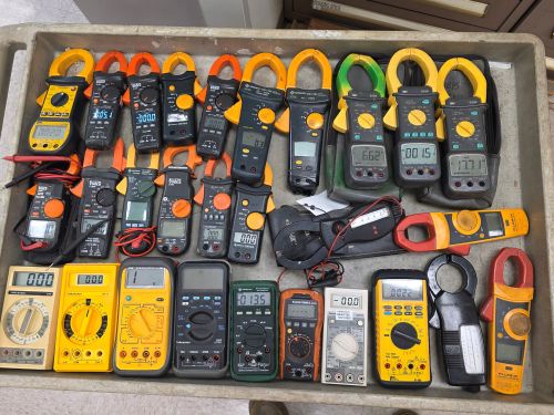 Lot of Twenty-Eight (28) Various Multimeters